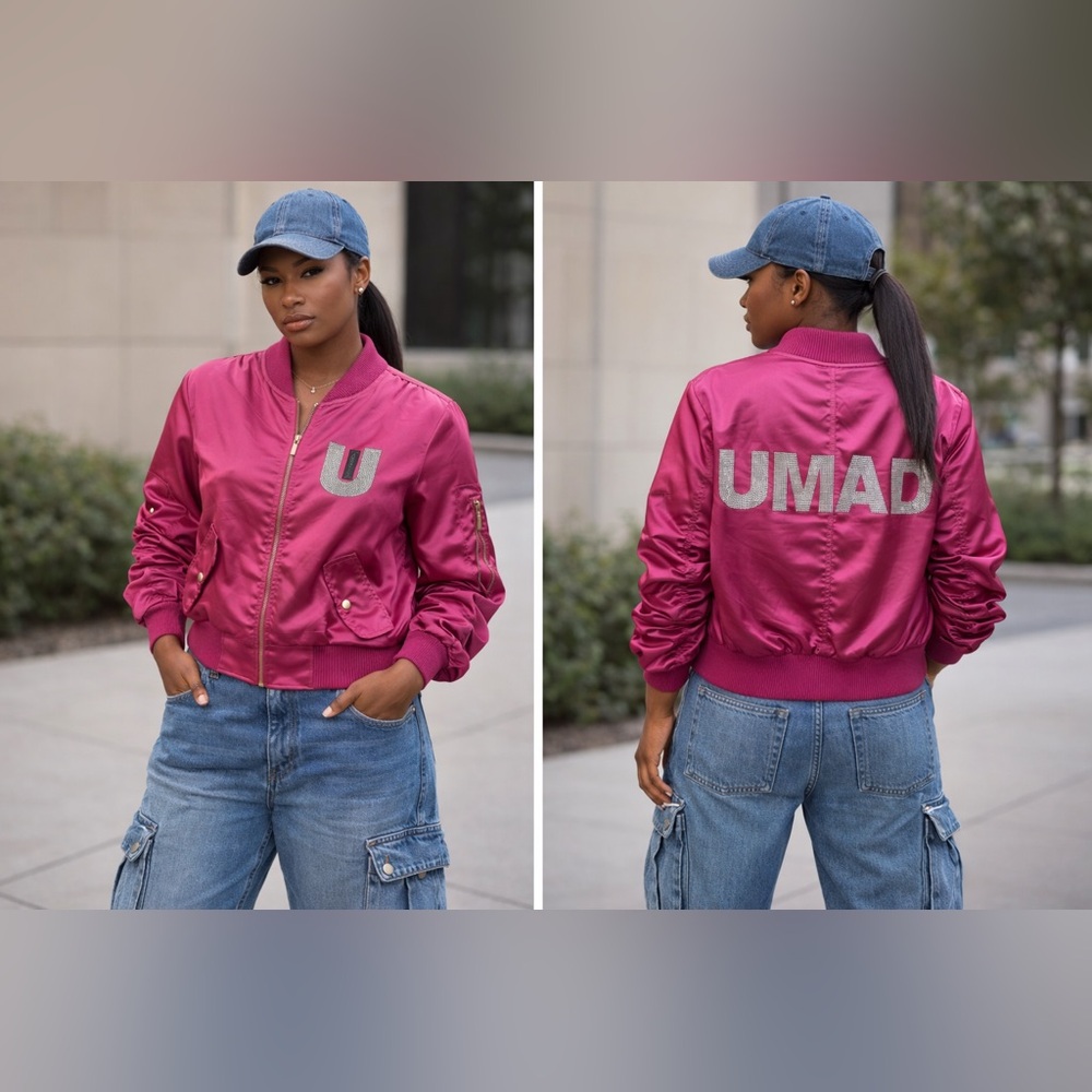 Women's Pink Bomber Jacket